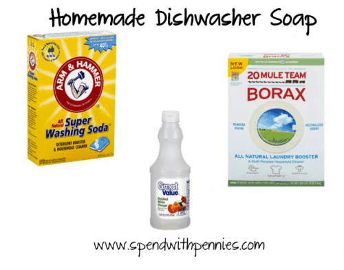 Homemade Dishwasher Detergent Homemade Dishwasher Detergent