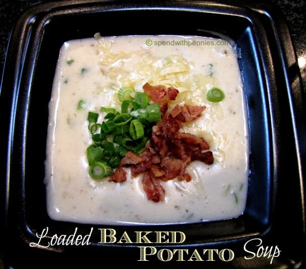 Loaded baked potato soup