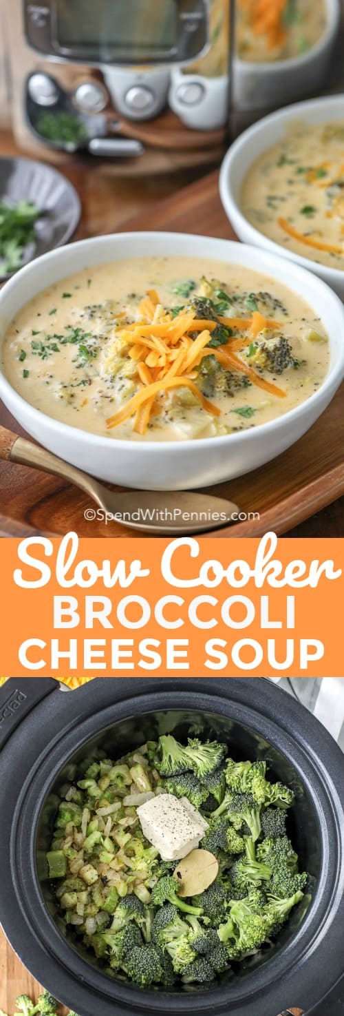 Crockpot Broccoli Cheese Soup {Rich & Creamy} Spend With Pennies