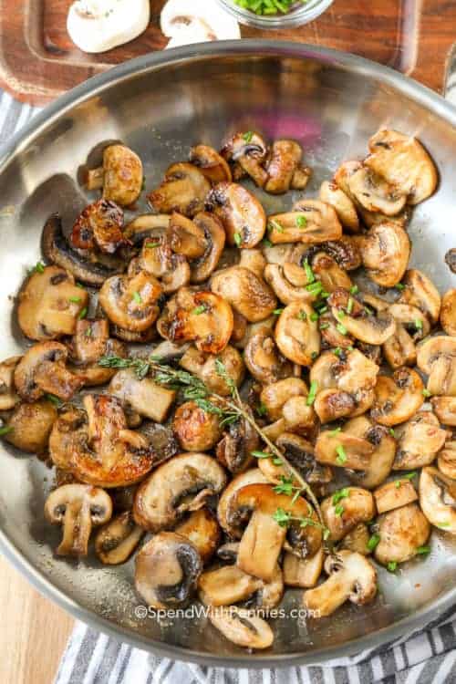 Garlic Butter Oyster Mushrooms - Spend With Pennies
