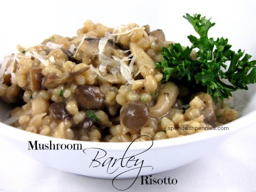 mushroom barley risotto