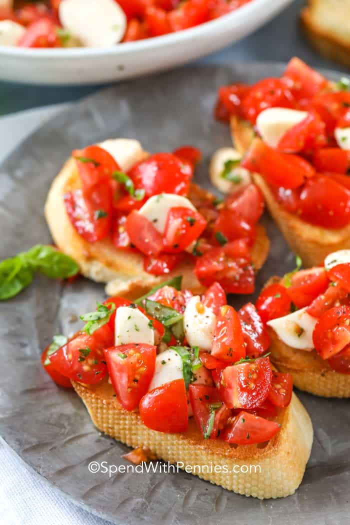 Caprese Bruschetta - Spend With Pennies