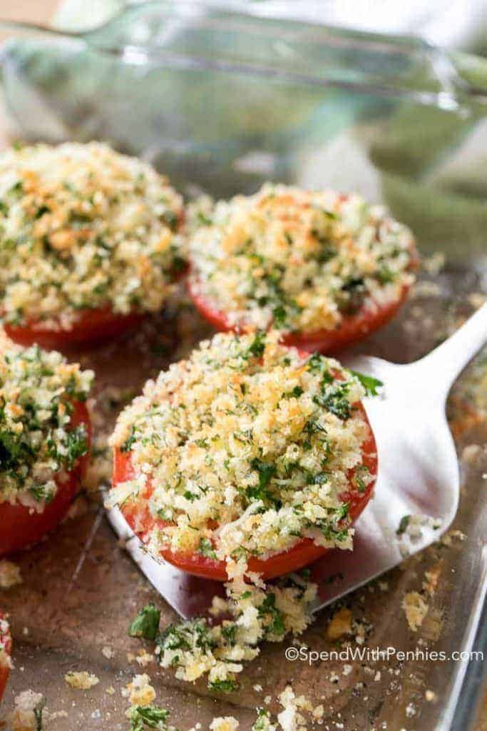 Parmesan Oven Baked Tomatoes Spend With Pennies