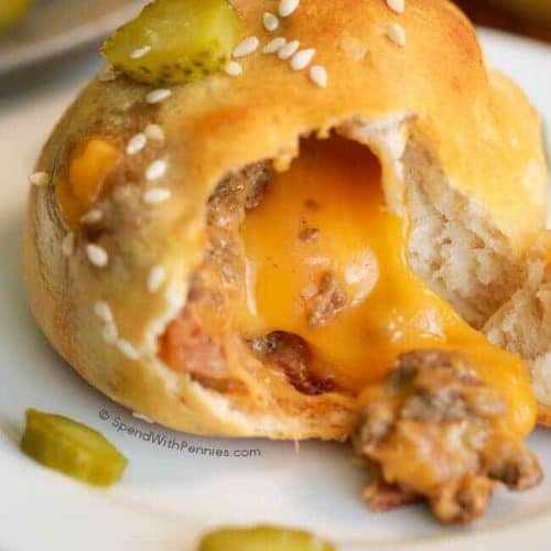 Bacon Cheeseburger Bombs - Spend With Pennies