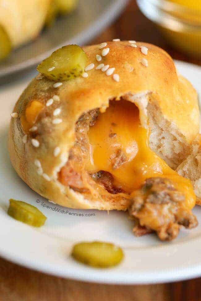 Cheeseburger Puff Pastry Pockets