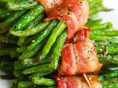 Bacon Wrapped Green Bean Bundles