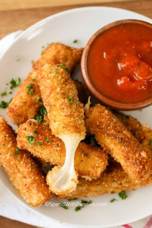 Homemade Cheese Sticks {Crispy & Gooey} Spend With Pennies
