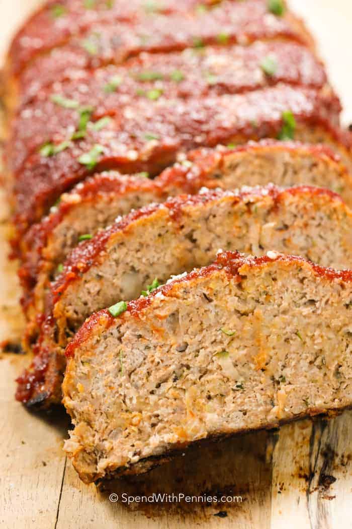 Turkey Meatloaf sliced