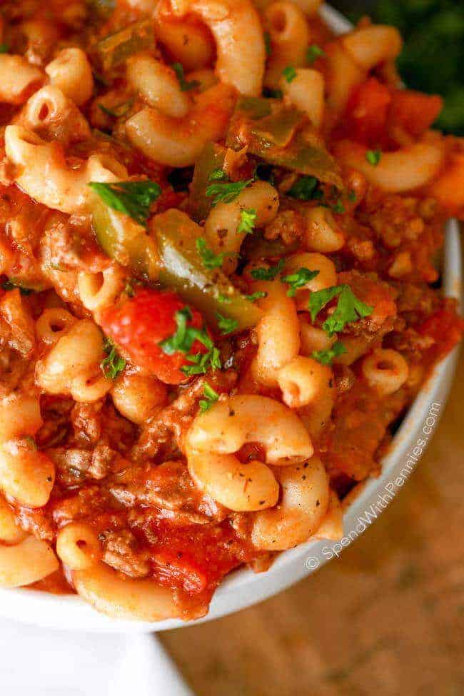 Easy Goulash Recipe (One Pan) - Spend With Pennies