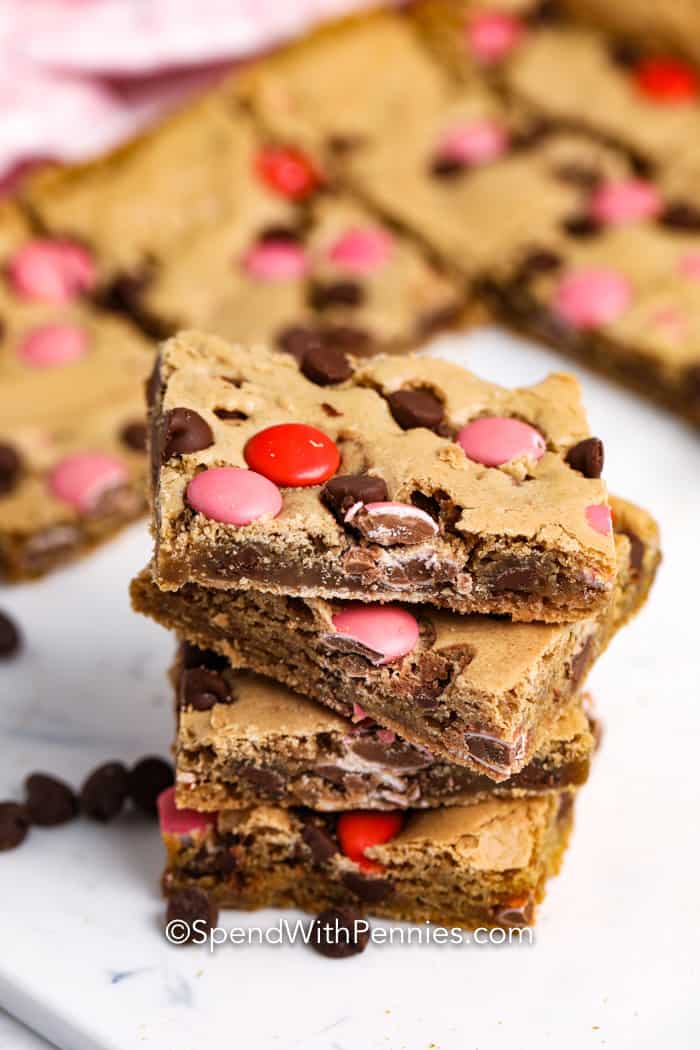Valentine’s Blondies