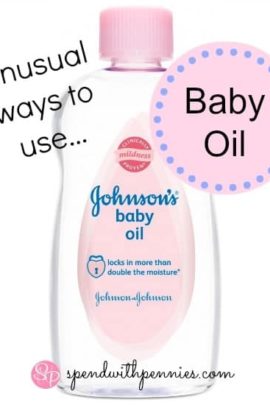 bottle of baby oil