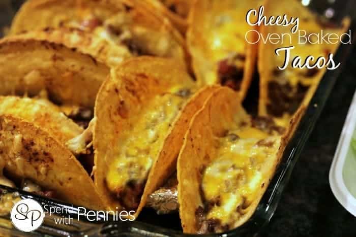 cheesy oven baked tacos