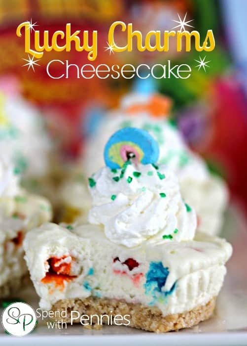 lucky charms cheesecake (no bake)