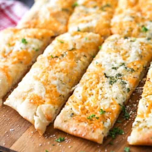 The Best Cheesy Breadsticks (Pizza Dough) Spend With Pennies