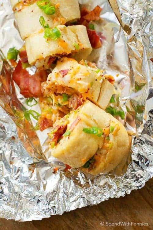 Bacon Cheddar Garlic Bread Spend With Pennies