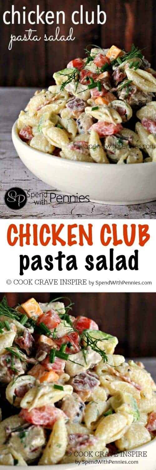 Chicken Club Ranch Pasta Salad Spend With Pennies