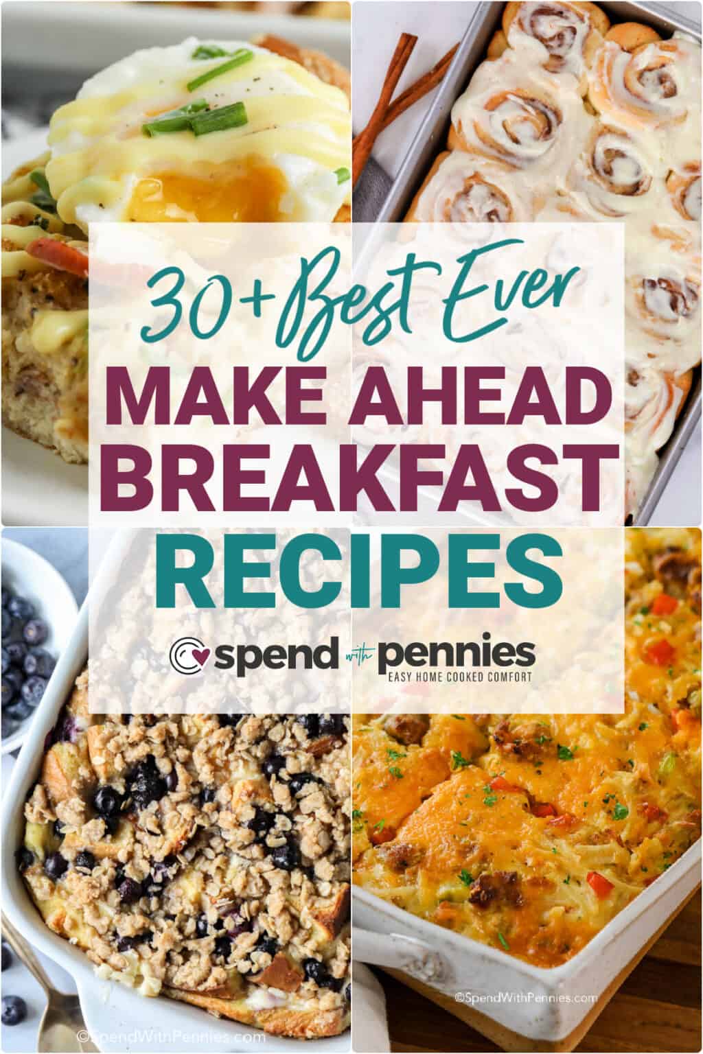 30+ MakeAhead Breakfast Recipes