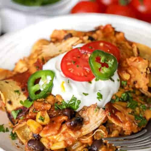 Easy Slow Cooker Chicken Enchiladas Spend With Pennies