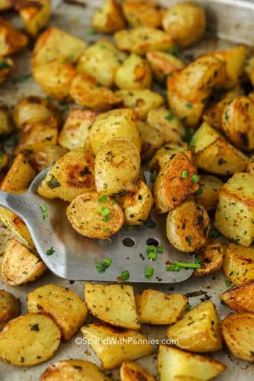 Easy Oven Roasted Potatoes {Easy to Make!} Spend With Pennies