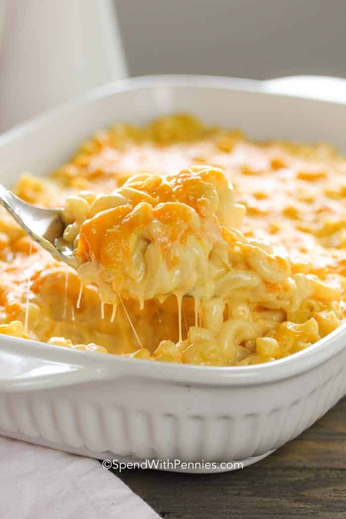 Perfectly cheesy, this Mac and Cheese Casserole is truly one of our all time favorites. This baked macaroni and cheese will be your new go to recipe!