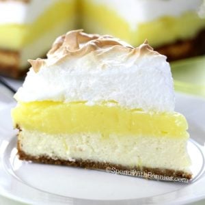 slice of Lemon Meringue Pie Cheesecake