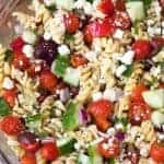 Greek Pasta Salad with feta