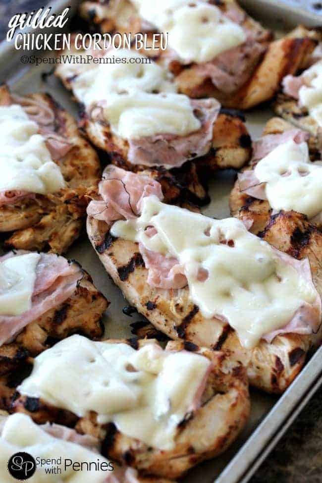 Grilled Chicken Cordon Bleu