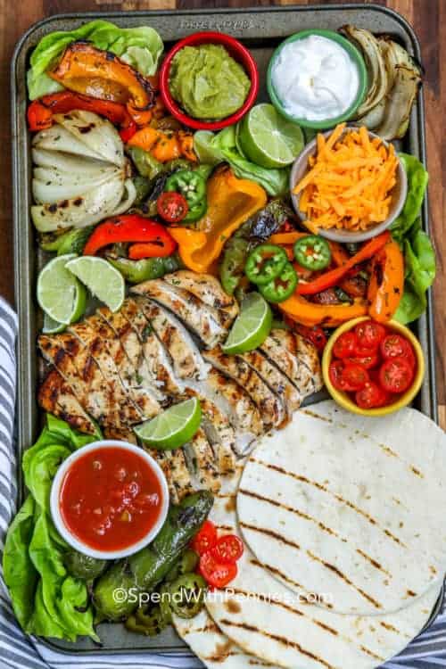 Grilled Chicken Fajitas {with Marinade} Spend With Pennies