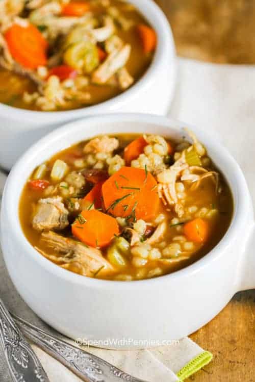 Chicken Barley Soup {Healthy & Hearty} Spend With Pennies