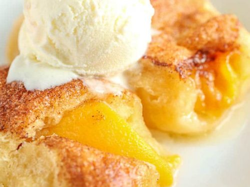 4 Ingredient Peach Dumplings Spend With Pennies