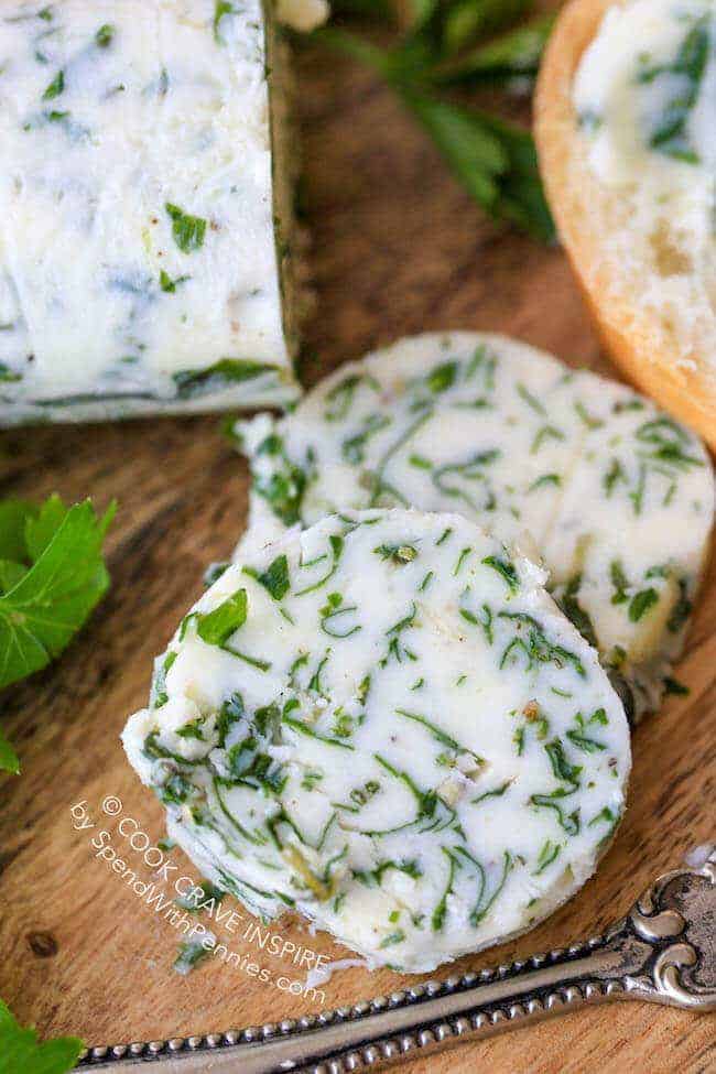 Garlic Herb Compound Butter for Steak - Spend With Pennies