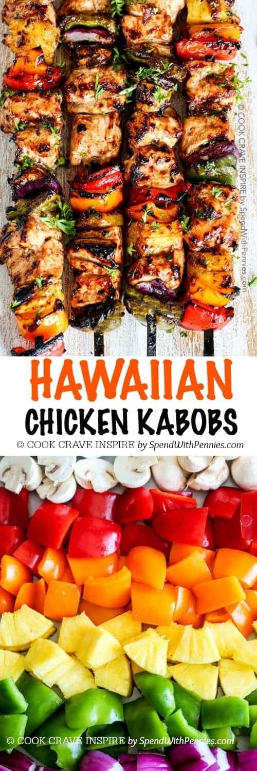 Hawaiian Chicken Kabobs Spend With Pennies
