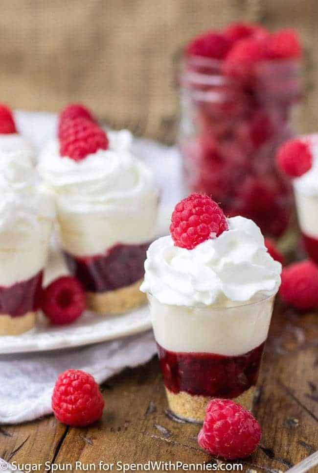 This awesome wooden display holds four glasses and has a slot in the middle for your bottle of choice. Shot Glass Dessert Ideas . Raspberry Cheesecake Dessert Shooters Spend With Pennies