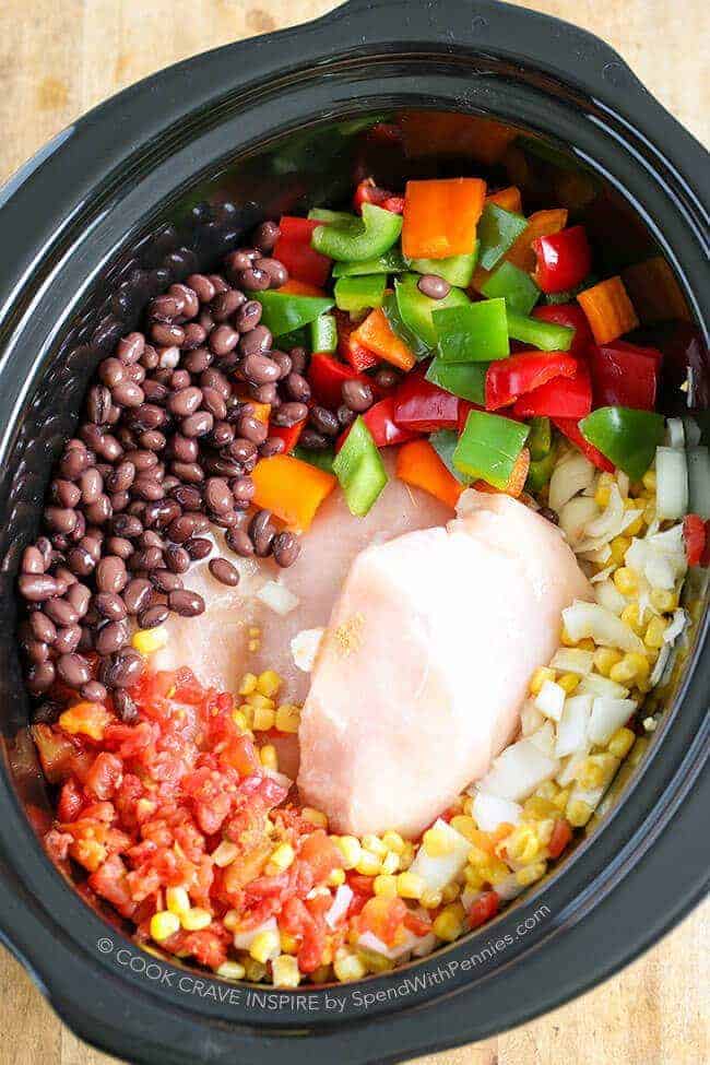 Slow Cooker Chicken Chili Hearty Healthy Spend With Pennies