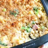 Broccoli Cheese Casserole with Ham
