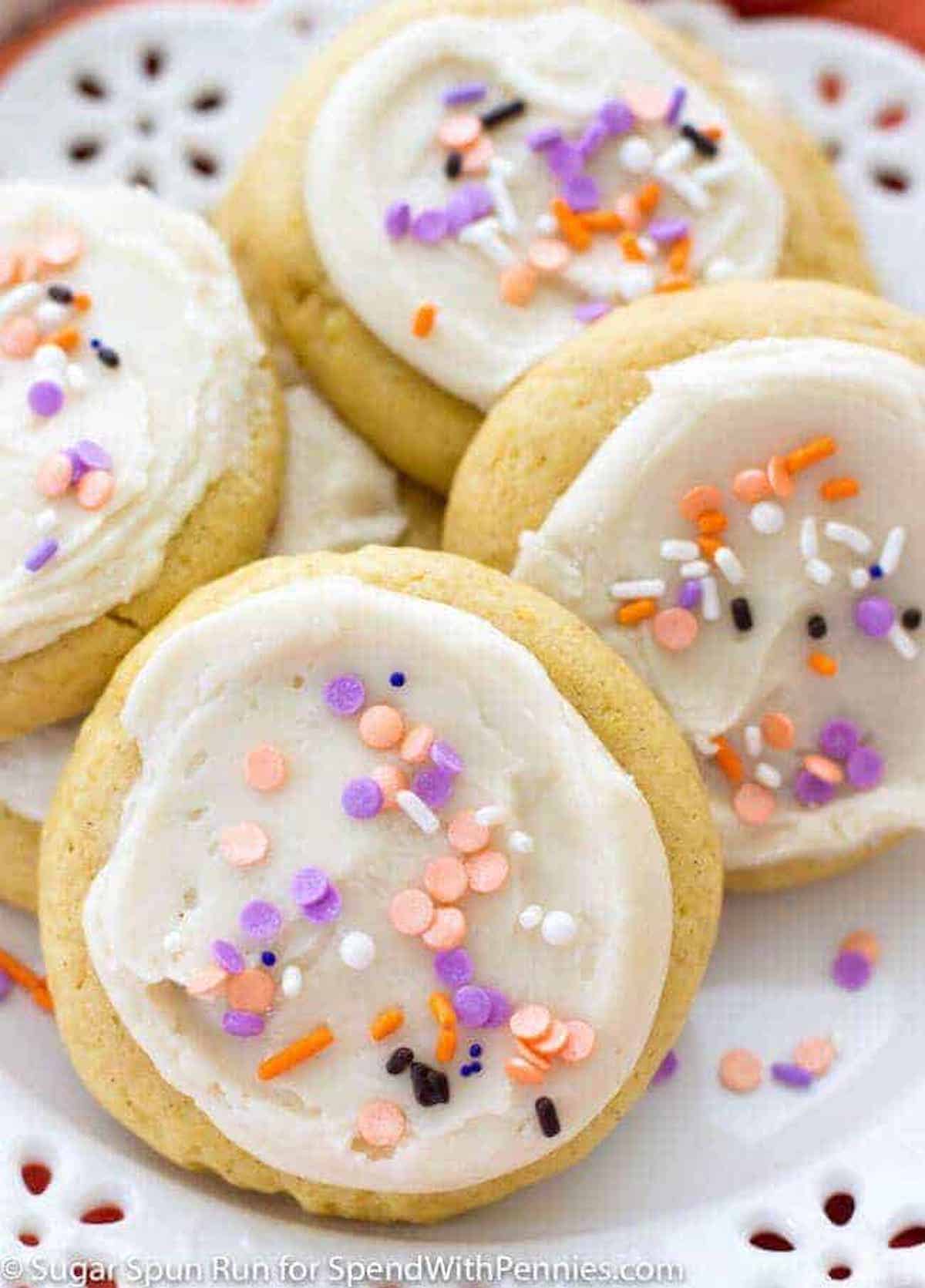 Frosted Pumpkin Cookies Spend with Pennies