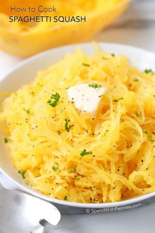 How to Cook Spaghetti Squash {Microwave Method} Spend With Pennies