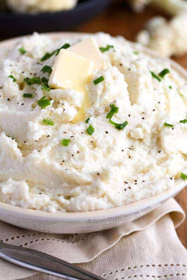 Cauliflower Mashed Potatoes Rich Creamy Spend With Pennies Cauliflower Mashed Potatoes Rich Creamy Spend With Pennies