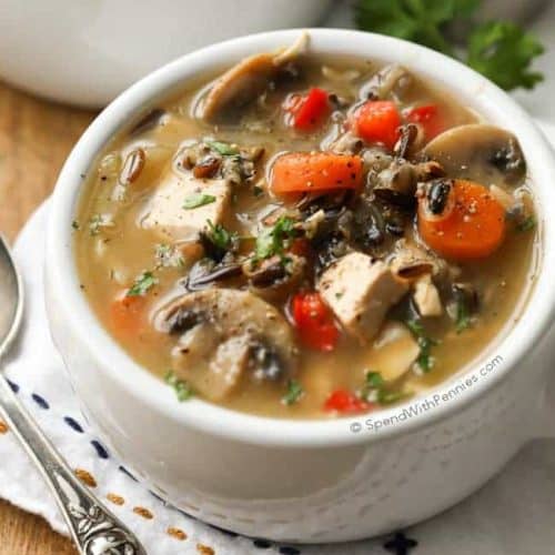 Chicken Wild Rice Soup (no cream) Spend With Pennies
