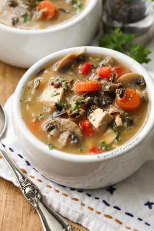 Chicken Wild Rice Soup (no cream) Spend With Pennies