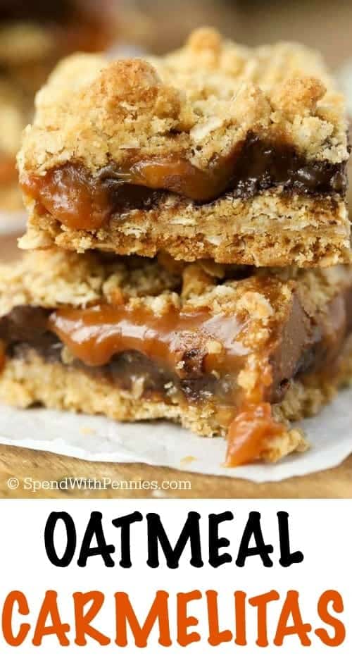 Oatmeal Carmelitas  with chocolate   caramel   - 40