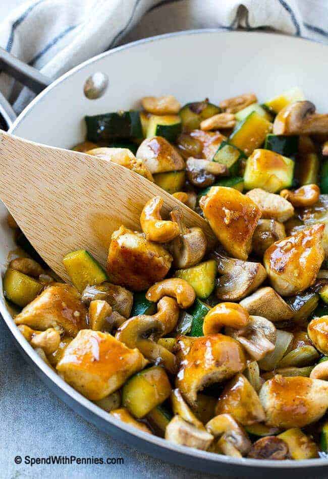 Chinese Cashew Chicken Stir Fry