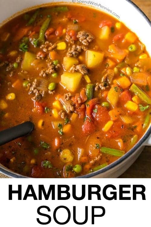 Easy instant sales pot hamburger soup