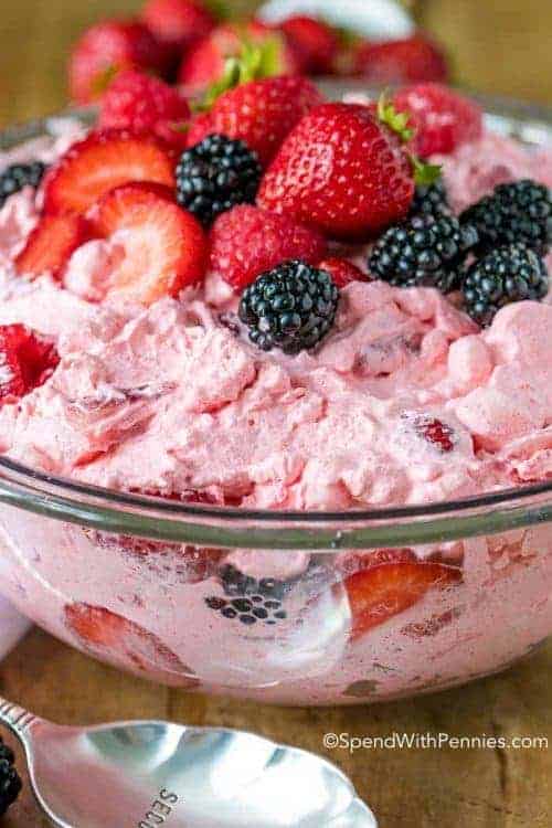 Berry Fluff Jello Salad Spend With Pennies