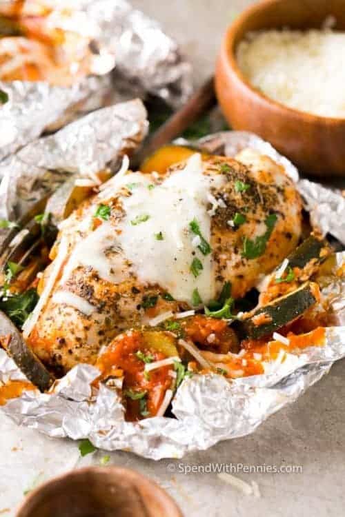 Parmesan Chicken Foil Packets Spend With Pennies