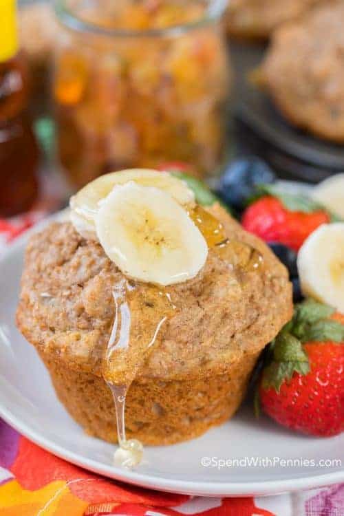 Easy Banana Bran Muffins Spend With Pennies