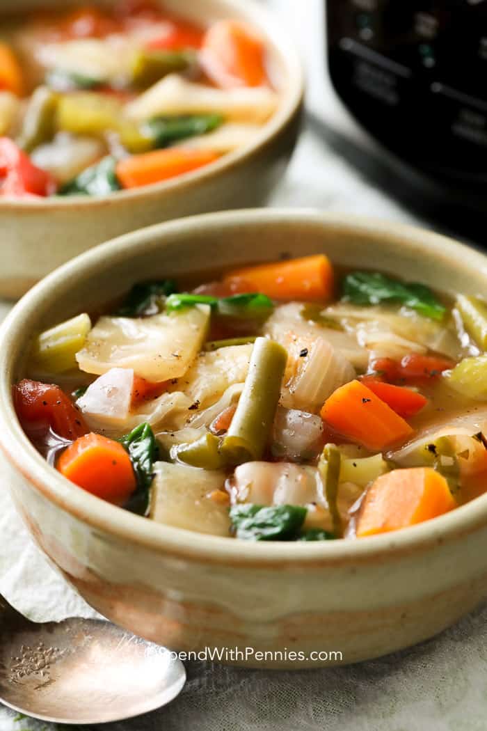 Easy Slow Cooker Ham and Cabbage Soup Recipe 2023 - AtOnce