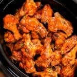 Crock Pot Chicken Wings with sauce