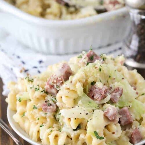 reuben casserole on a plate
