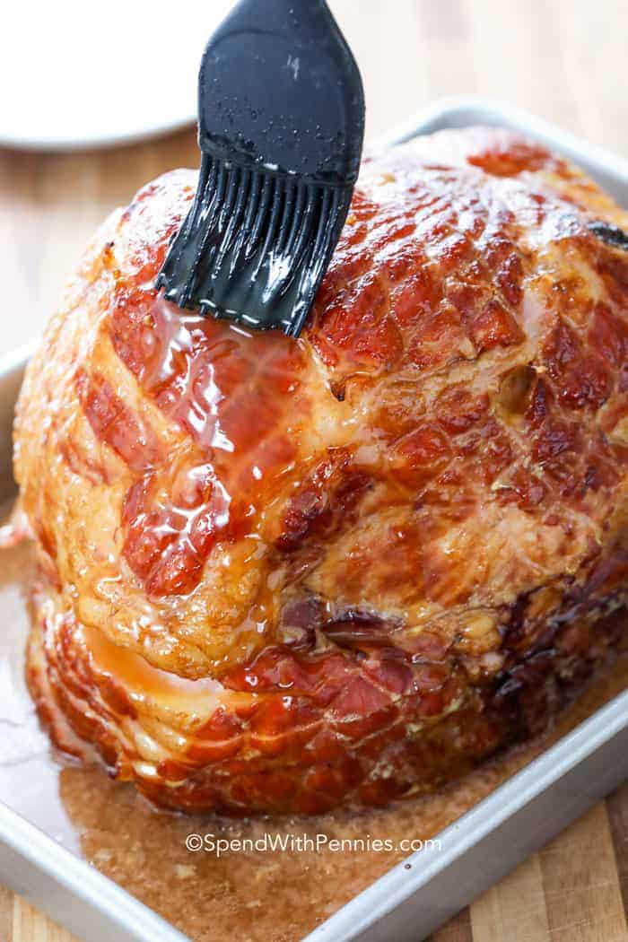 Simple Baked Ham with Brown Sugar Glaze